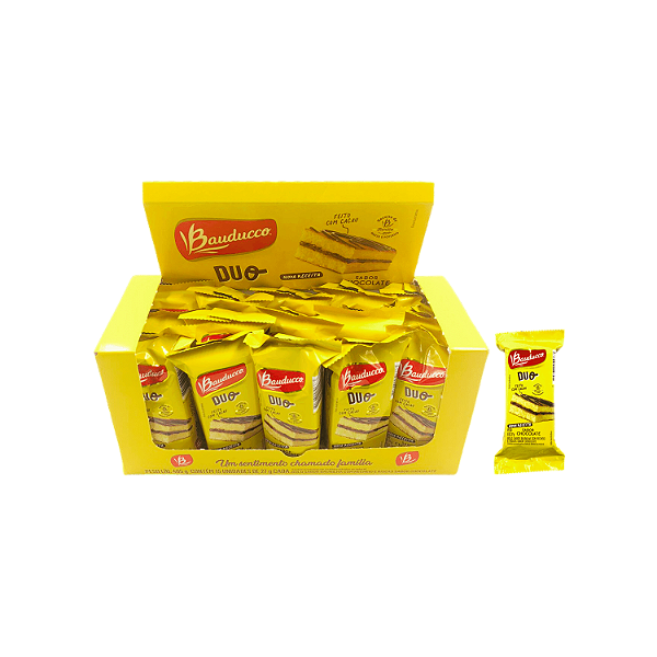 DUO CHOCOLATE BAUDUCCO 405G - KIT 15 UNIDADES