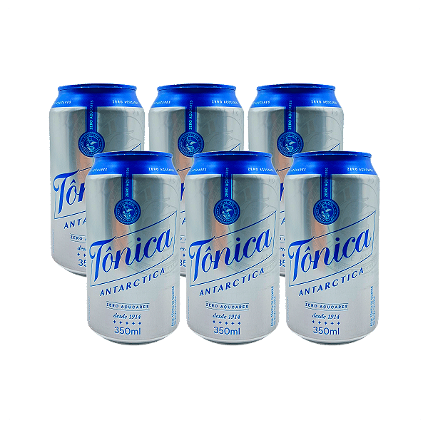 AGUA TONICA  ZERO ANTARCTICA 350ML FARDO PACOTE COM 6 UNIDADES