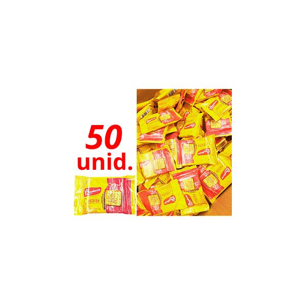 BISCOITO CREAM CRACKER BAUDUCCO 10g KIT COM 50 Saches