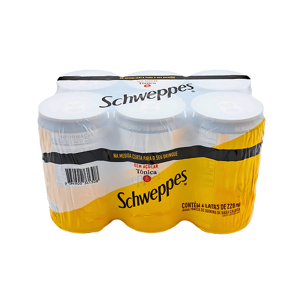 PACK 6 SCHWEPPES TÔNICA ZERO 220ML