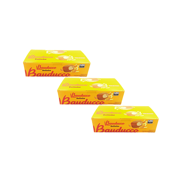BOLINHO LARANJA BAUDUCCO 40G - KIT 48 UNIDADES