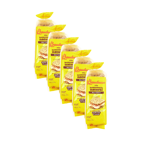 PÃO FORMA GRÃOS CLÁSSICOS 390G BAUDUCCO - KIT COM 5 UNIDADES