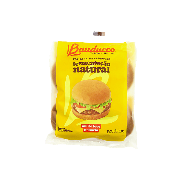 PÃO DE HAMBÚRGUER BAUDUCCO - KIT 02 UNIDADES