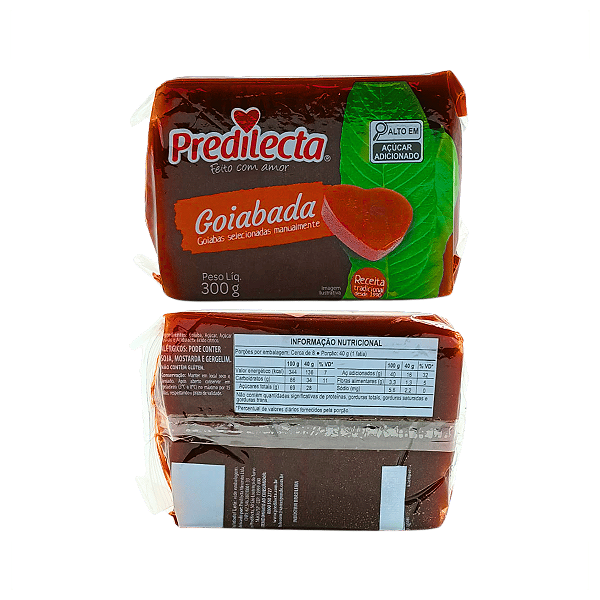 GOIABADA FLOW PACK 300G PREDILECTA - KIT 2 UNIDADES