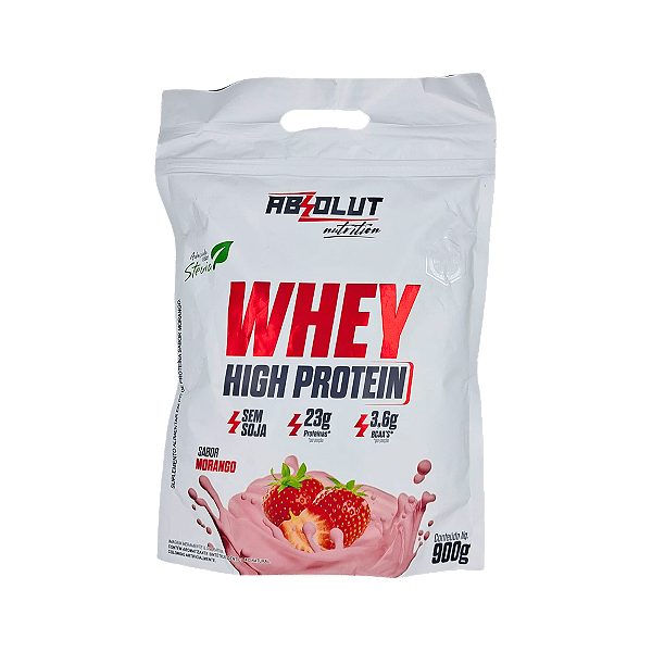 WHEY REFIL HIGH MORANGO 900G ABSOLUT