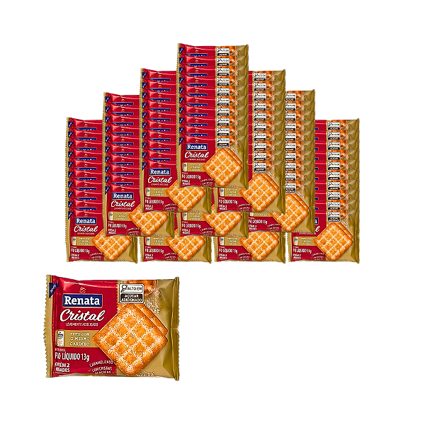 Biscoito Cristal Renata Kit 100 Unidades - Sabor e Crocância Inigualáveis