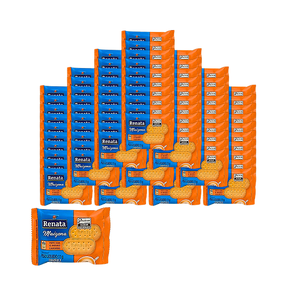 Biscoito Maisena Renata - Pacote com 100 Unidades de 11g