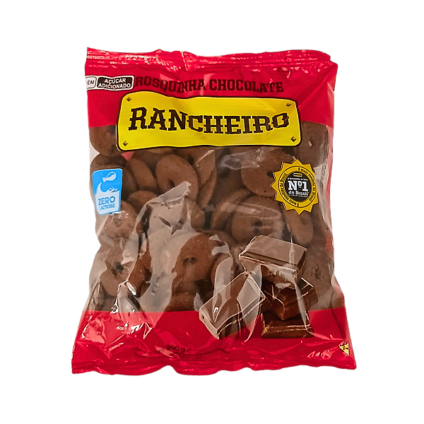 ROSQUINHA DE CHOCOLATE ZERO LACTOSE 300G RANCHEIRO