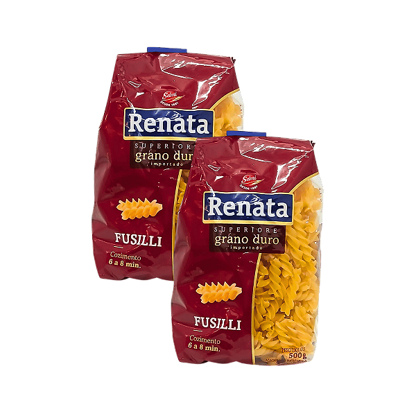 Macarrão Fusilli de Grano Duro 500g Renata - Kit 2 Unidades