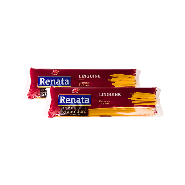 Macarrão Linguine de Grano Duro 500g Renata - Kit 2 Unidades
