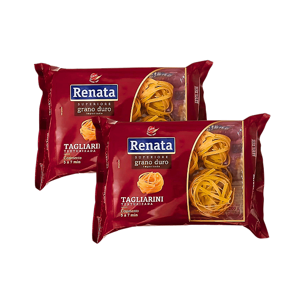 Macarrão Tagliarini Texturizada de Grano Duro 200g - Kit 2 Unidades
