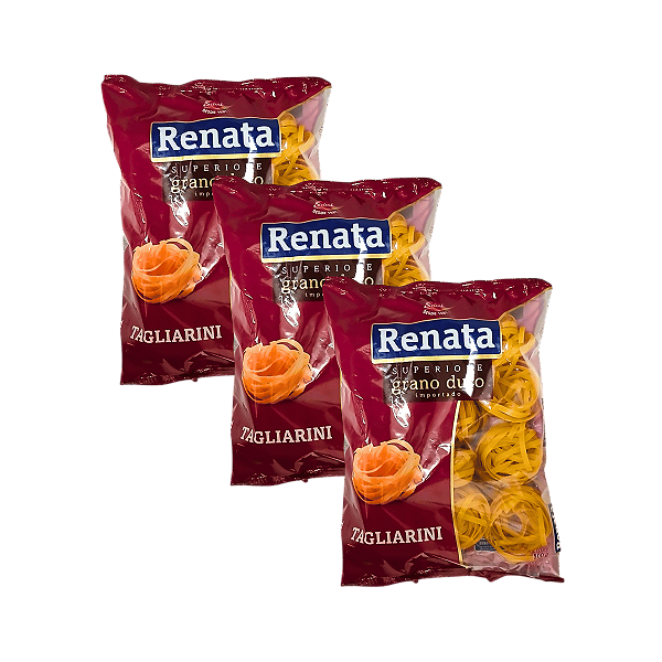 Macarrão Tagliarini de Grano Duro 500g - Kit 3 Unidades Renata