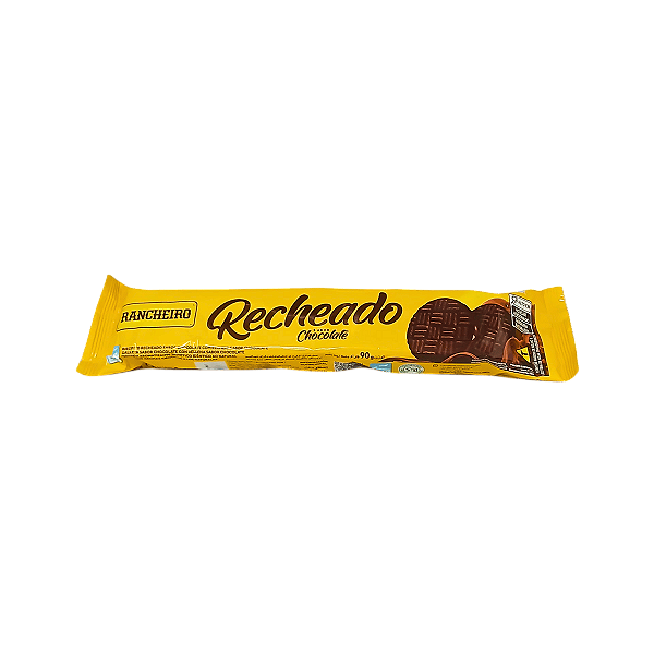 BISCOITO RECHEADO CHOCOLATE COM CHOCOLATE VEGANO ZERO LACTOSE 90G RANCHEIRO
