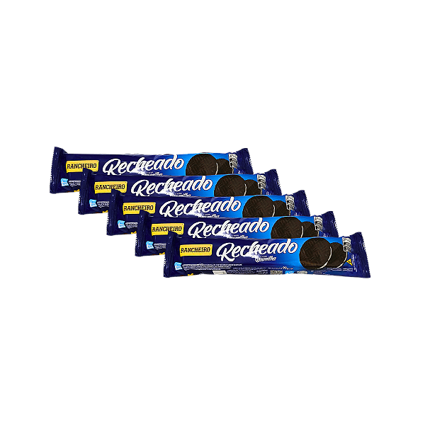 Biscoito Recheado de Chocolate com Baunilha Rancheiro - Kit 5 Unidades