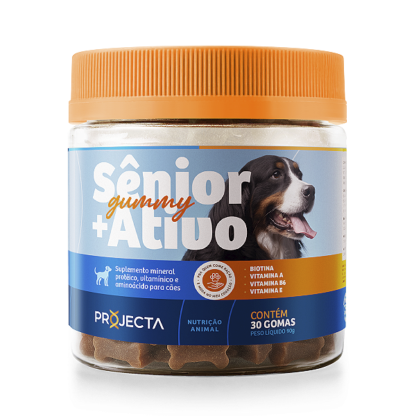Suplemento para Cães - Sênior Mais Ativo – 30 Gomas