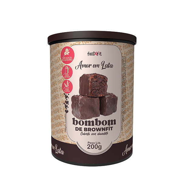 AMOR EM LATA ZERO AÇÚCAR MEIO AMARGO 200G FOOD4FTI