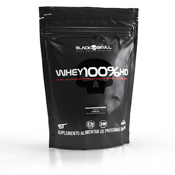 WHEY 100% HD REFIL 900G BLACK SKULL