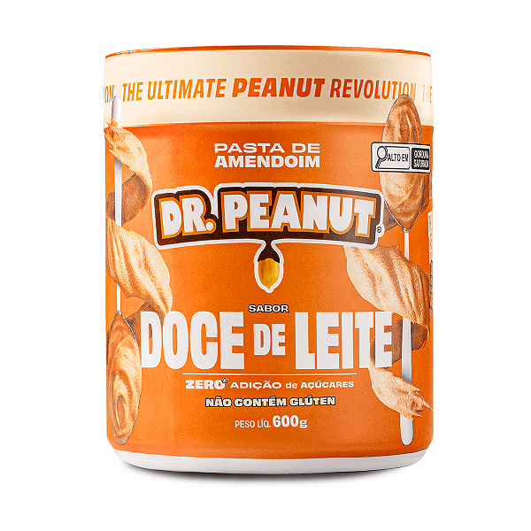 PASTA DE AMENDOIM 600G DR. PEANUT DOCE DE LEITE