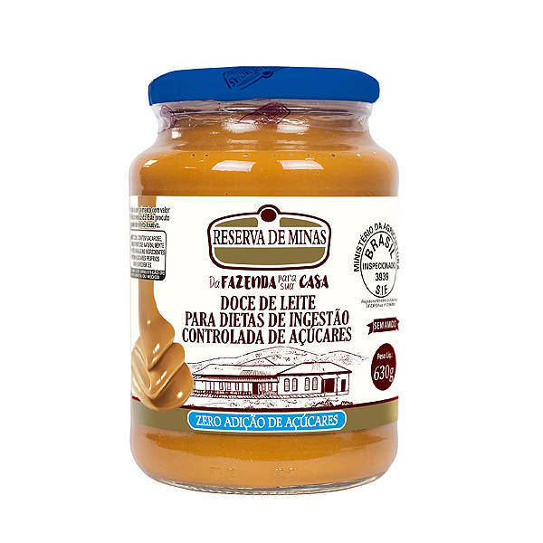 DOCE DE LEITE ZERO AÇÚCAR 630G RESERVA DE MINAS