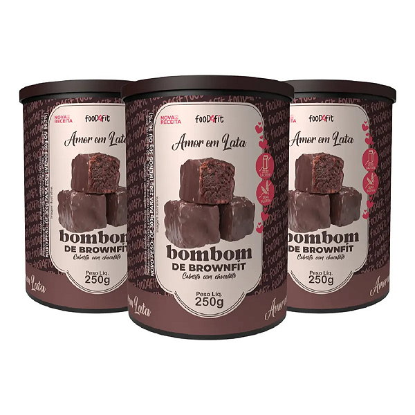 KIT 3 AMOR EM LATA TRADICIONAL FOOD4FIT