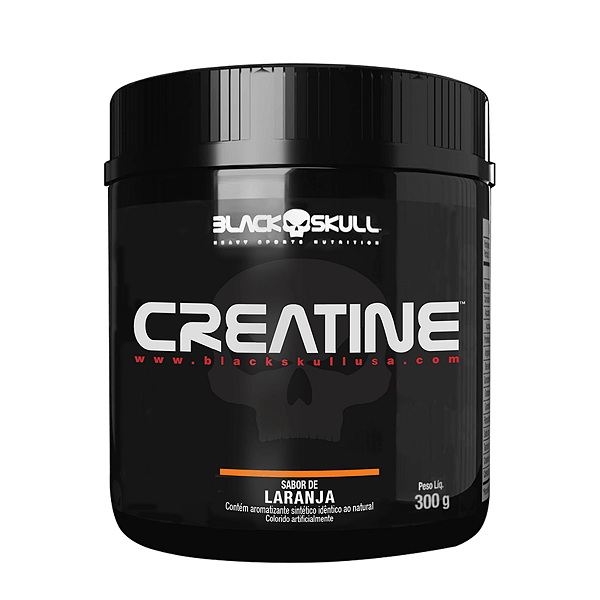 CREATINE 300G LARANJA BLACK SKULL