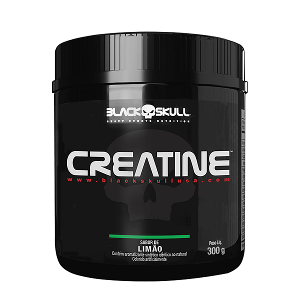CREATINE 300G LIMÃO BLACK SKULL