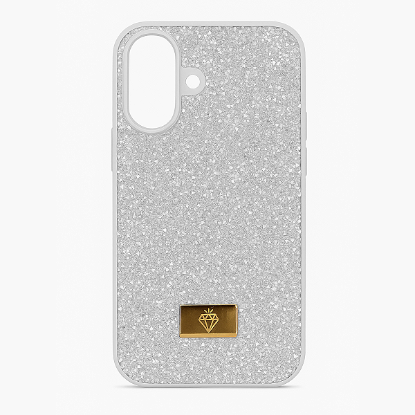 CAPA PARA IPHONE 16 - BRANCA BRILHANTE - LIVU DIAMOND