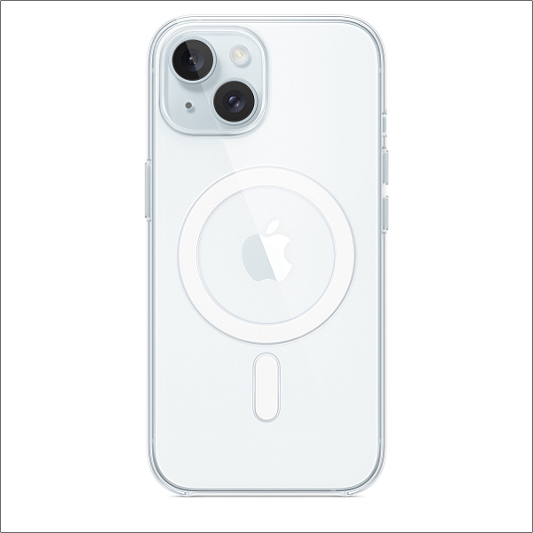 CAPA MAGSAFE PARA IPHONE 15 - TRANSPARENTE - LIVU EVOCLEAR