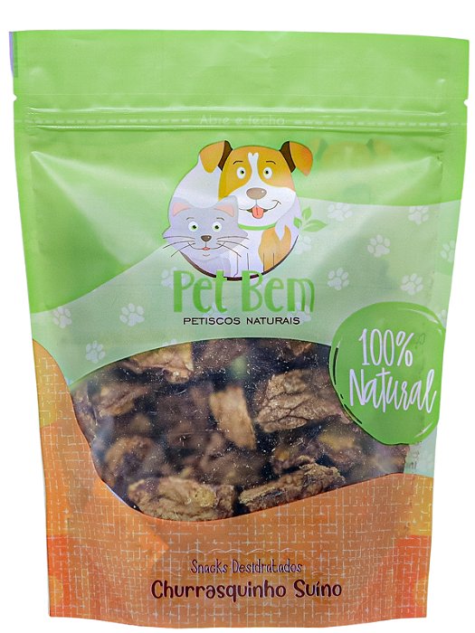 Churrasquinho Suíno 60g - Pulmão Suíno - Pet Bem