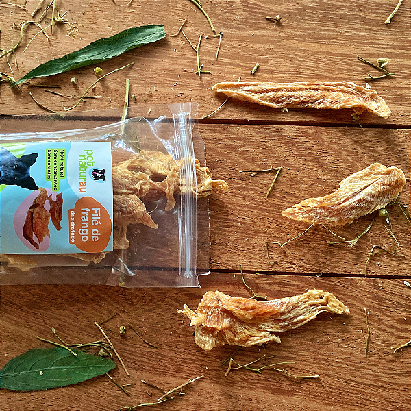 Petisco de Frango 70g - Filé de Frango - PetNaturau