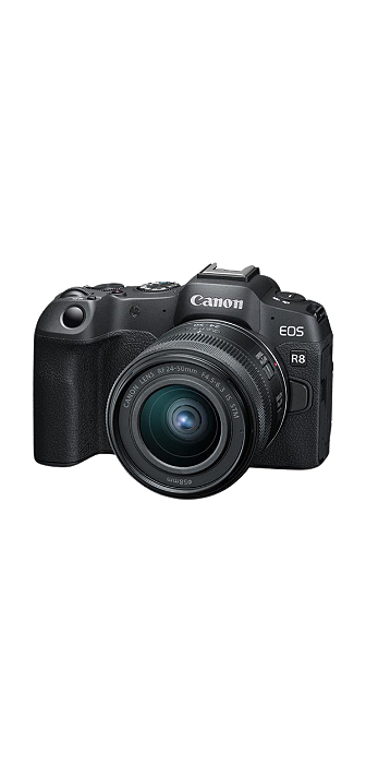 Camera Canon Eos R8 + Lente 24-50mm F/4.5-6.3 Is Stm