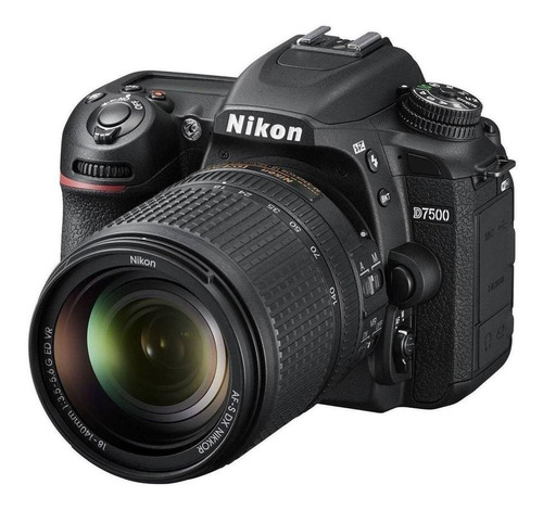 Câmera Nikon D7500 + Lente 18-140mm Ed Vr Dslr
