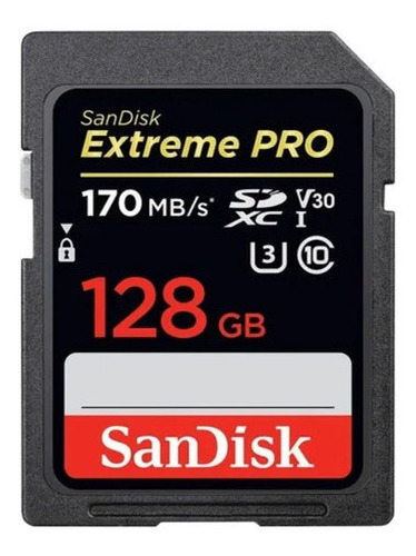 Cartão De Memória Sandisk Extreme Pro 128gb