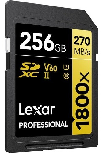 Cartão Memória Lexar Sd Xc 256gb Professional 1800x Uhs-i