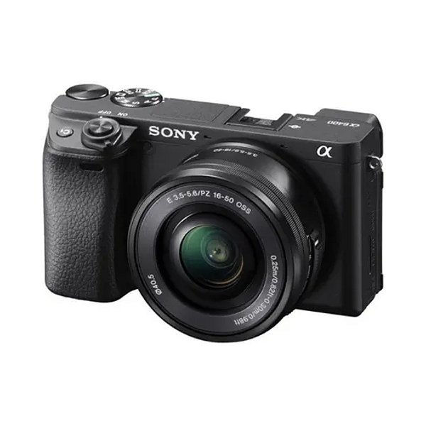 Sony Mirroless A6400 Câmera Preta Com 16-50mm