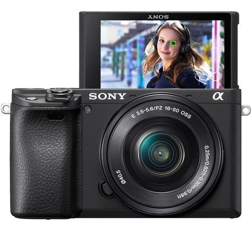 Sony Mirroless A6400 Câmera Preta Com 16-50mm