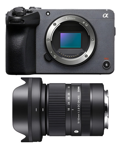 Camera Sony Fx30 Ilme-fx30 Corpo + Sigma 18-50m 2.8 Sony