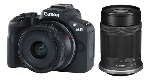 Kit Premium Canon Eos R50 4k Wifi Mirrorless + Lente Canon RF-S 18-45mm f/4.5-6.3 IS STM  Canon RF-S 55-210MM F/5-7.1 IS