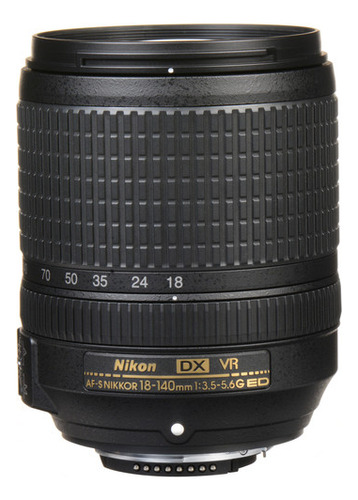 Lente Nikon Af-s 18-140 Mm Vr F/3.5-5.6g Dx Nikon Af-s Dx Preto