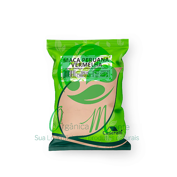 MACA PERUANA VERMELHA PÓ 50g - CASERALLI