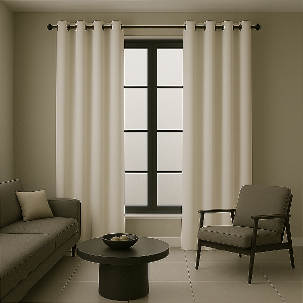 Cortina Blackout 100% Liso/Trabalhado Tecido