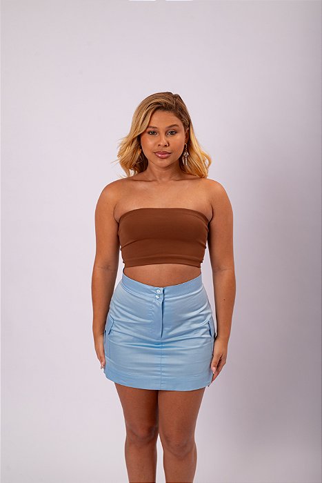 Top Faixa Long Chocolate