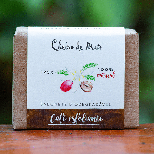Sabonete de Café Esfoliante Biodegradável Natural 120g