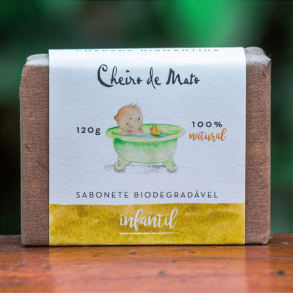 Sabonete Infantil Biodegradável Natural 120g