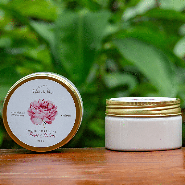 Creme Corporal de Rosas Rubras Natural 250g