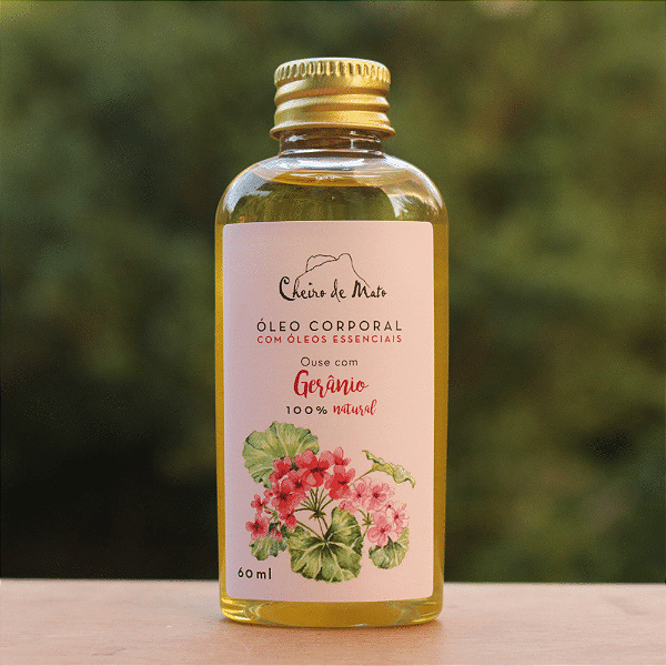 Óleo Corporal de Gerânio 100% Natural 60ml