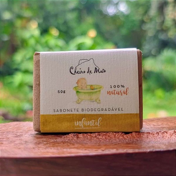 Sabonete Infantil Biodegradável Natural 50g