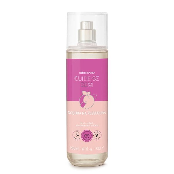 Body Splash Desodorante Colônia Cuide-se Bem Doçura na Pessegura 200ml