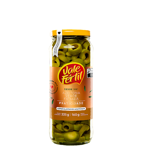 AZEITONAS VERDES FATIADAS VIDRO 160G