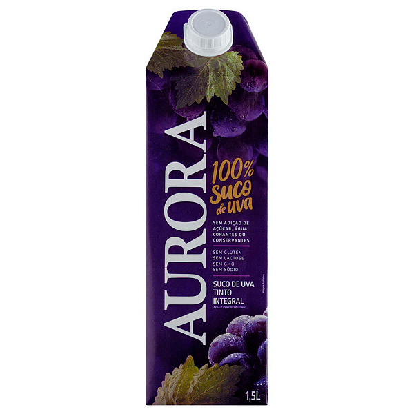 SUCO UVA TTO INTEGRAL AURORA TETRA PACK 1,5L